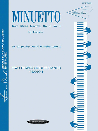 Book cover for Minuetto from String Quartet, Op. 1, No. 1