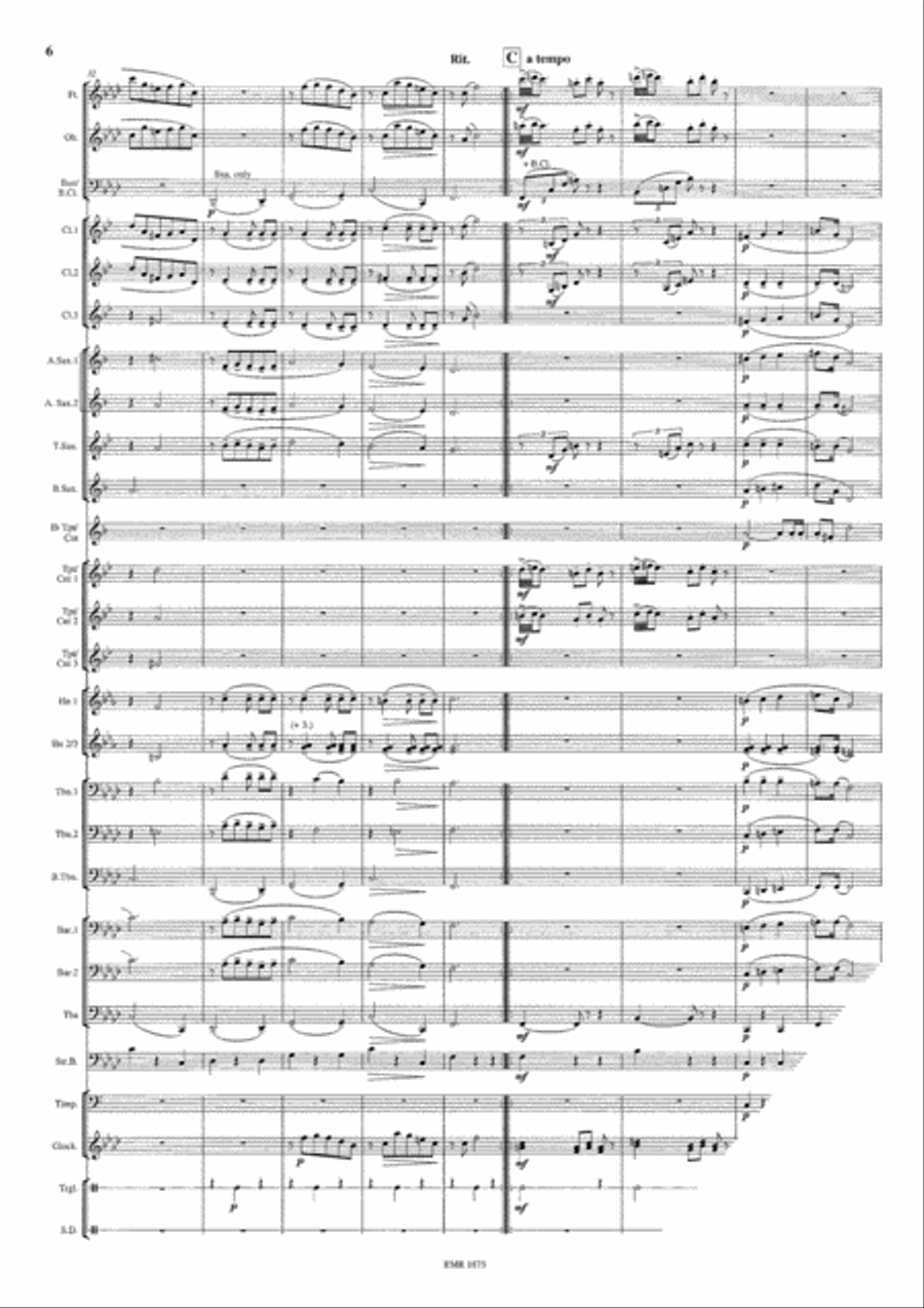 Slavonic Dance Slavonic Dance Concert Band scores gallery preview page 7