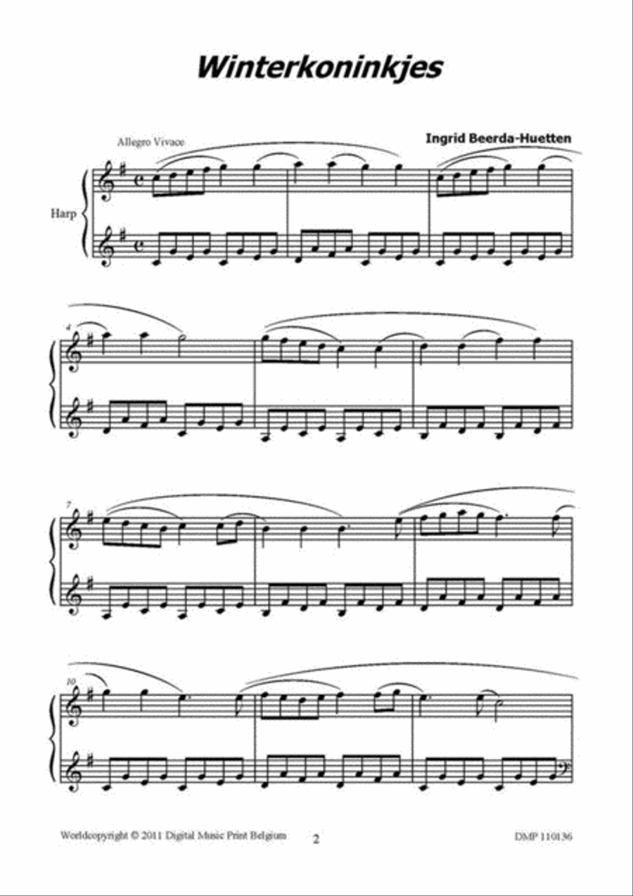 Winterkoninkjes Harp scores gallery preview page 2