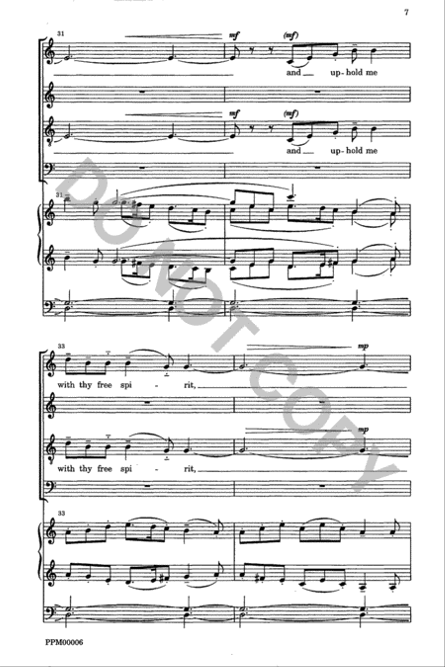 Create in Me a Clean Heart 4-Part scores gallery preview page 8