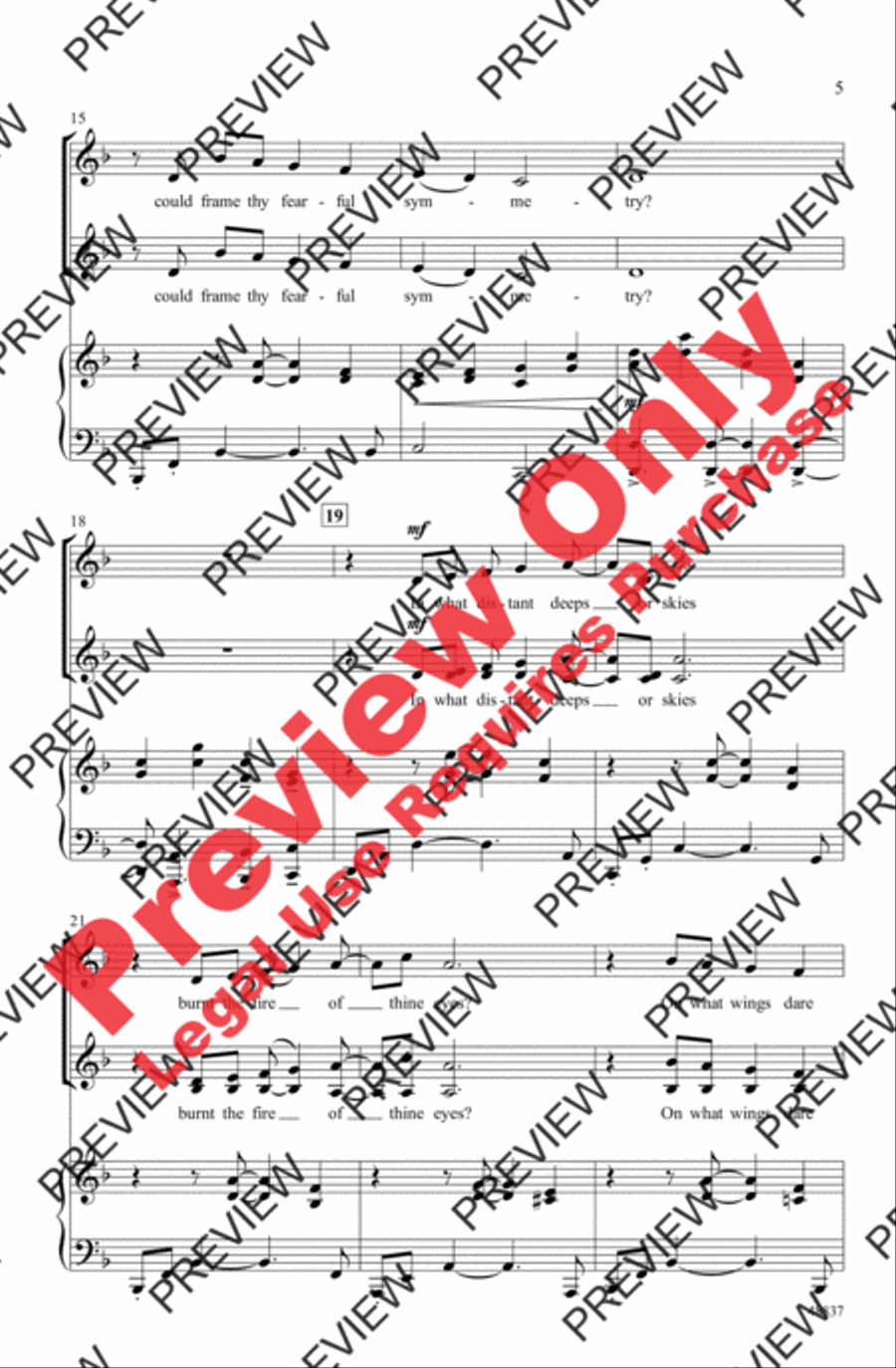 Tiger! Tiger! Women's Choir scores gallery preview page 4