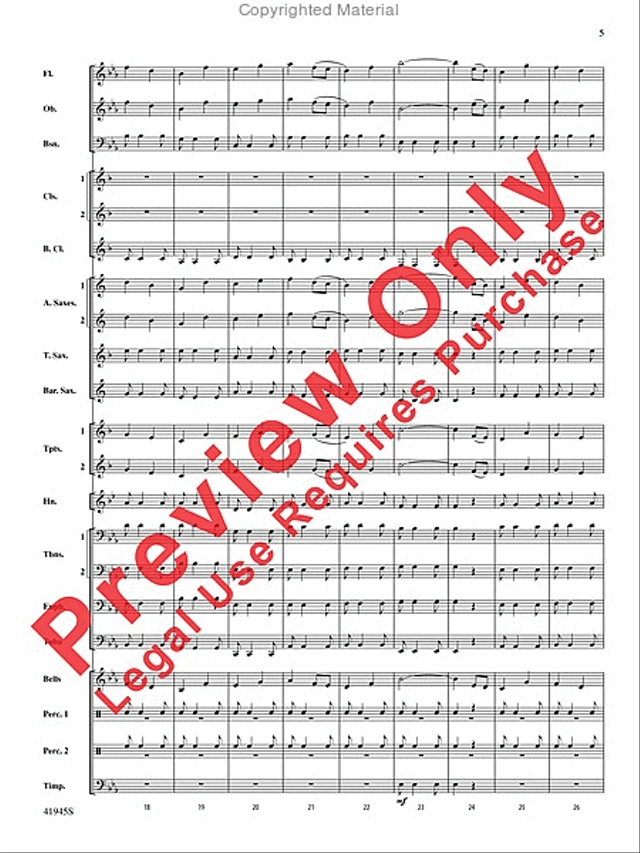 Clarinets Packing Up Early Concert Band scores gallery preview page 6