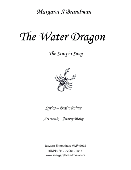 The Water Dragon by Margaret Brandman Medium Voice - Digital Sheet Music