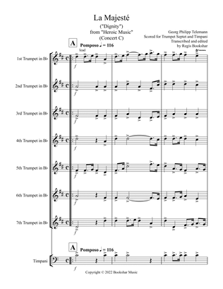 La Majeste (from "Heroic Music") (C) (Trumpet Septet, Timp)