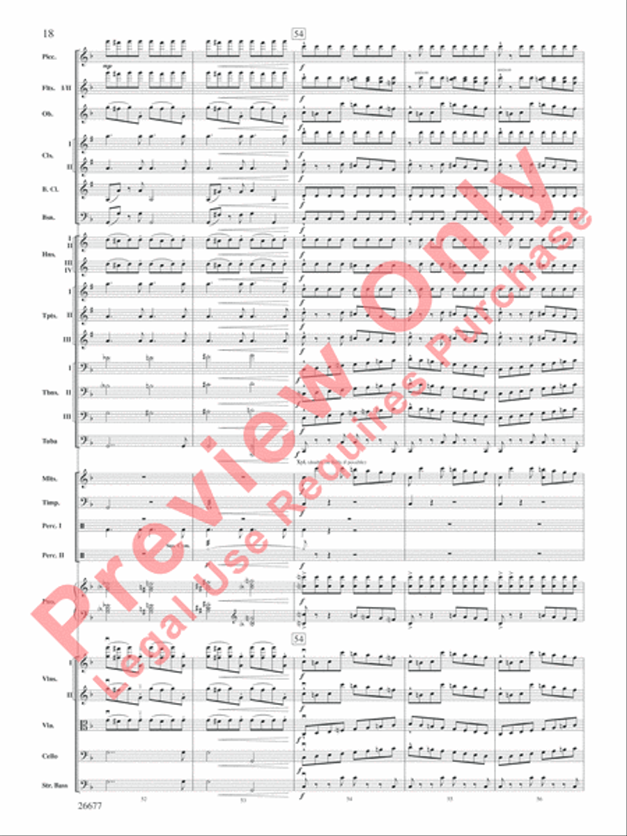 Star Wars Epic -- Part II, Suite from the Full Orchestra scores gallery preview page 19