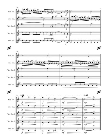 Pilgrim’s Chorus from Tannhäuser (for Saxophone Quintet SATTB) image number null