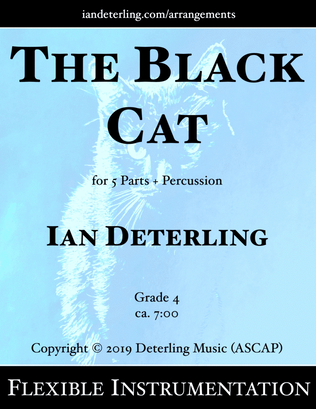 Book cover for The Black Cat (for flexible instrumentation)