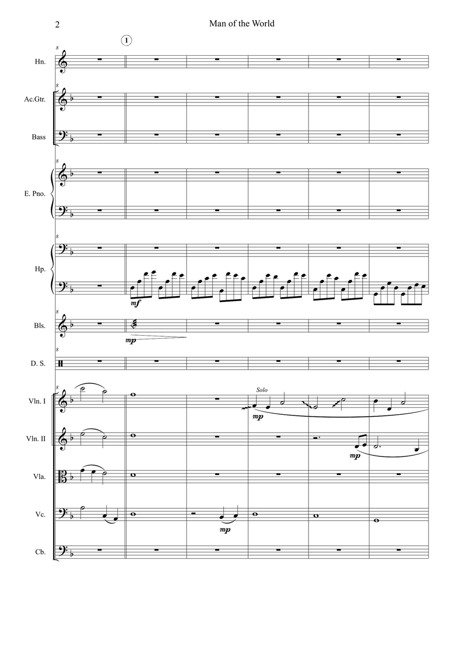 Man Of The World Chamber Orchestra scores gallery preview page 2