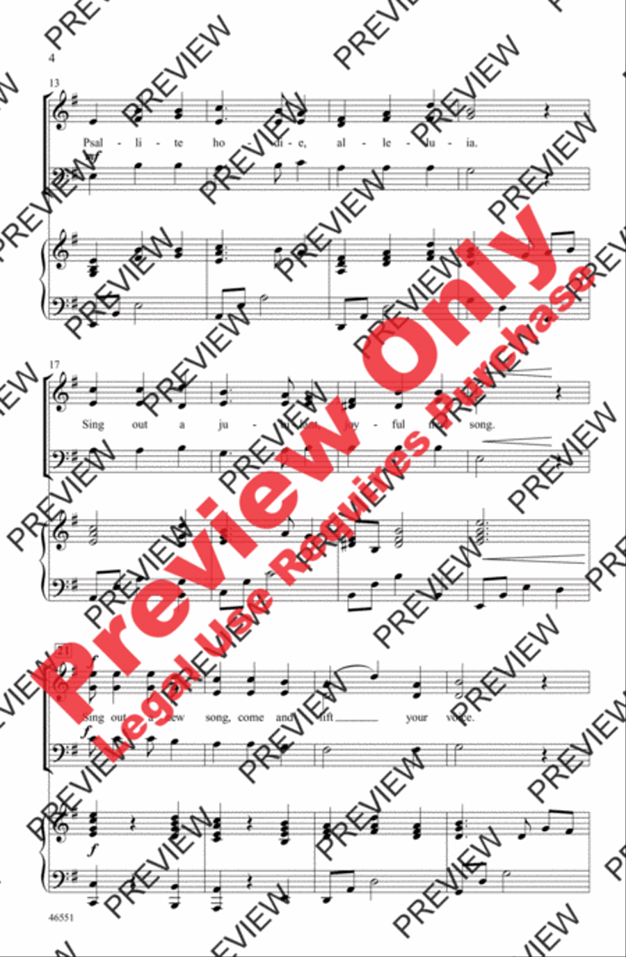 Psallite Hodie 3-Part scores gallery preview page 3