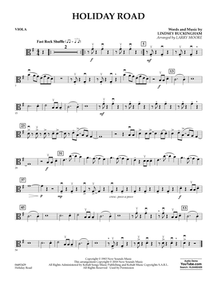 Holiday Road (from National Lampoon's Vacation) (arr. Larry Moore) - Viola