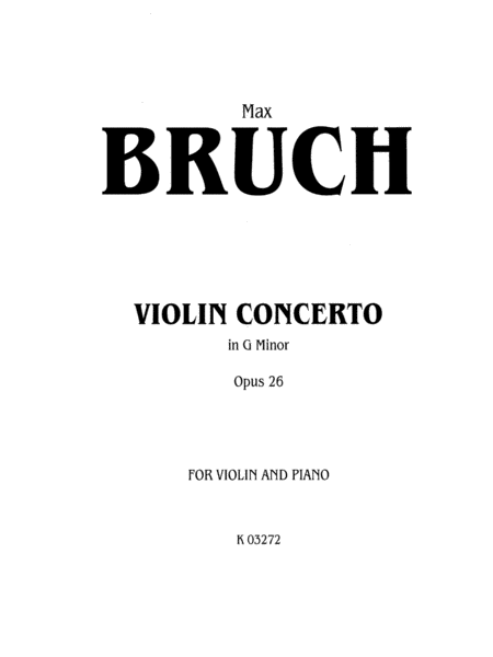 Violin Concerto in G Minor, Op. 26