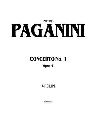 Book cover for Paganini: Concerto No. 1 in D Major, Op. 6 (Arr. Carl Flesch)