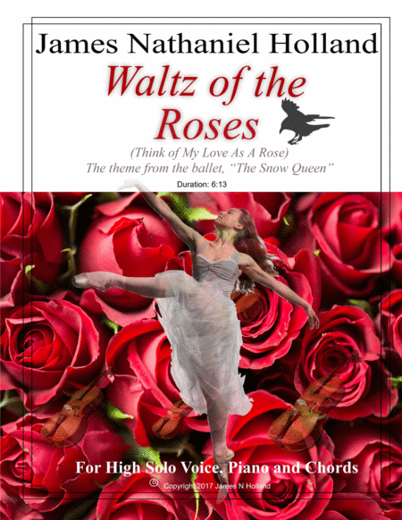 Waltz of the Roses (Think of My Love As A Rose), for High Voice Piano, Theme from The Snow Queen, A image number null