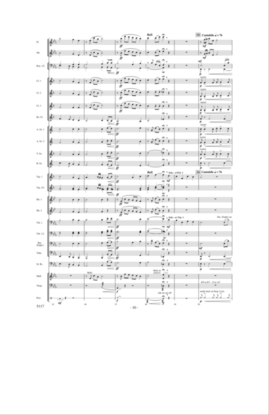 Hymn for a Child Concert Band scores gallery preview page 9