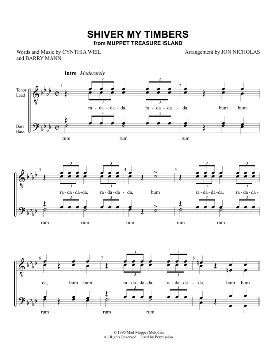 Shiver My Timbers Shiver My Timbers TTBB scores gallery preview page 1