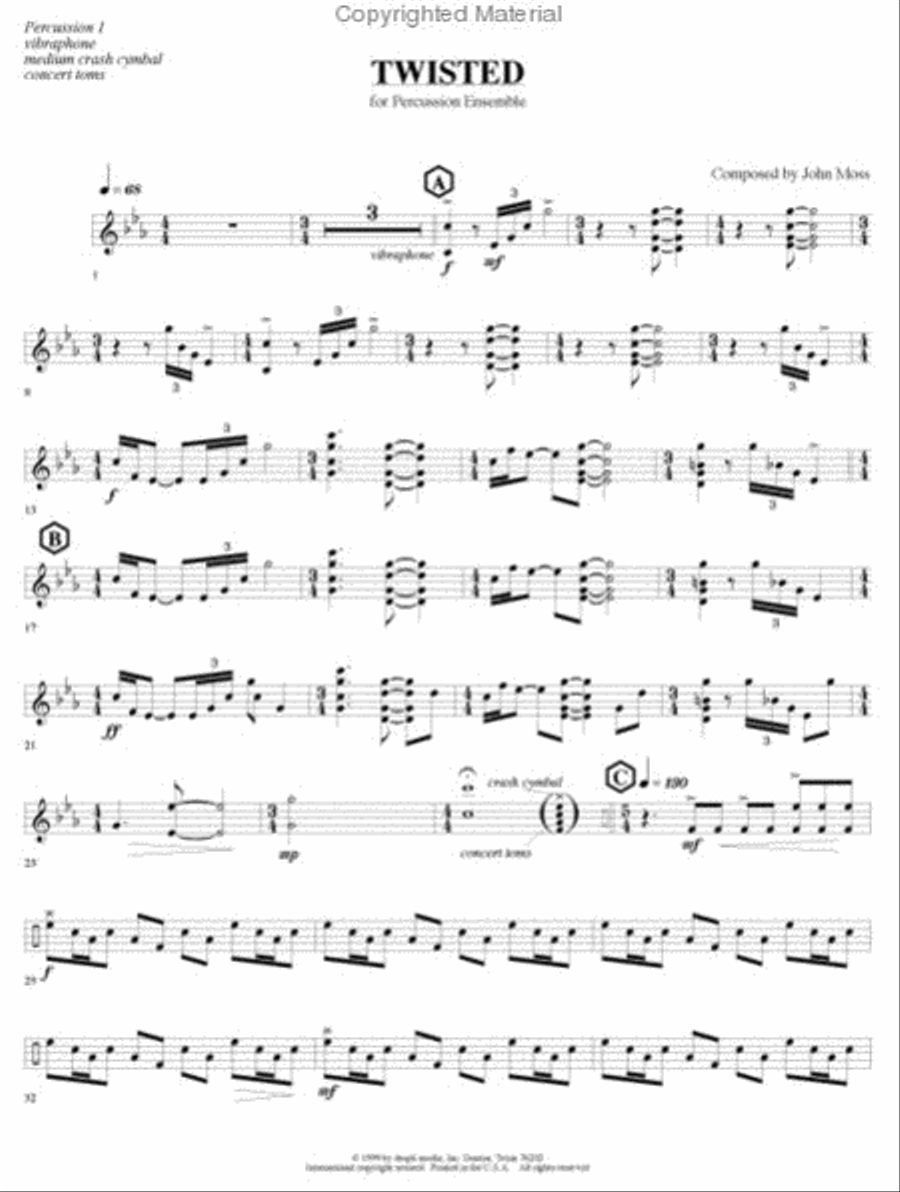 Twisted Percussion Ensemble scores gallery preview page 4
