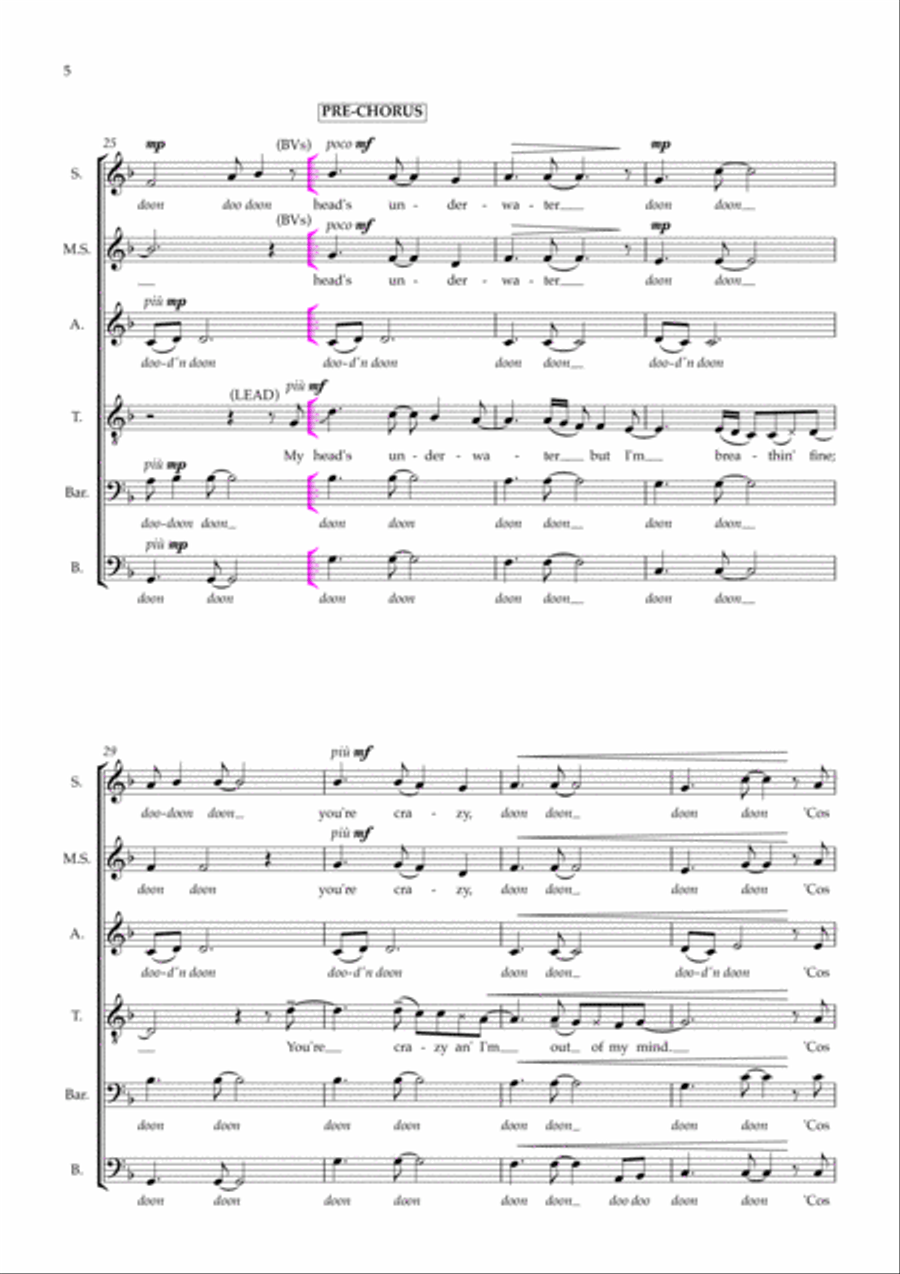 All Of Me A Cappella scores gallery preview page 5