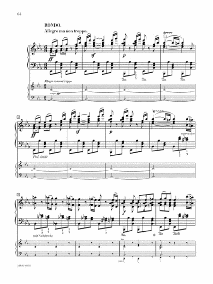 Beethoven – Concerto No. 5 in E-flat Major, Op. 73 Piano Solo scores gallery preview page 4