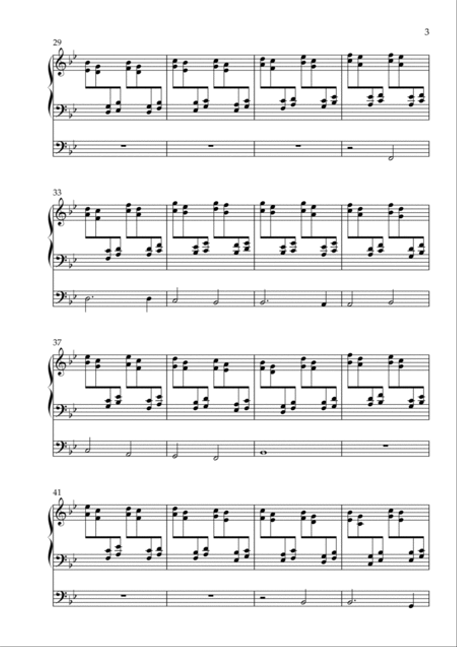 Toccata on America the Beautiful, Op. 139 (Organ Solo) by Vidas Pinkevicius (2022) Organ Solo scores gallery preview page 3