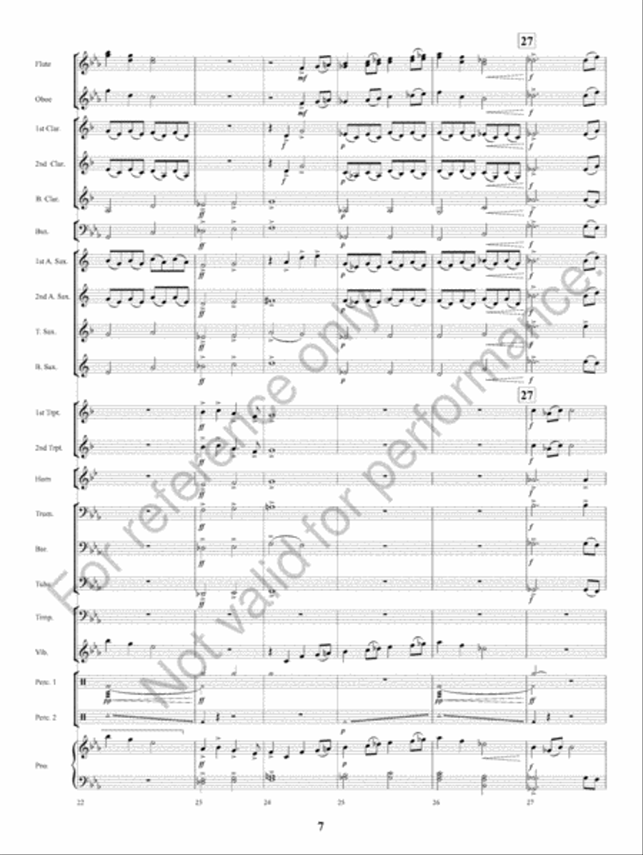 Spirits Of The Heavens Concert Band scores gallery preview page 8