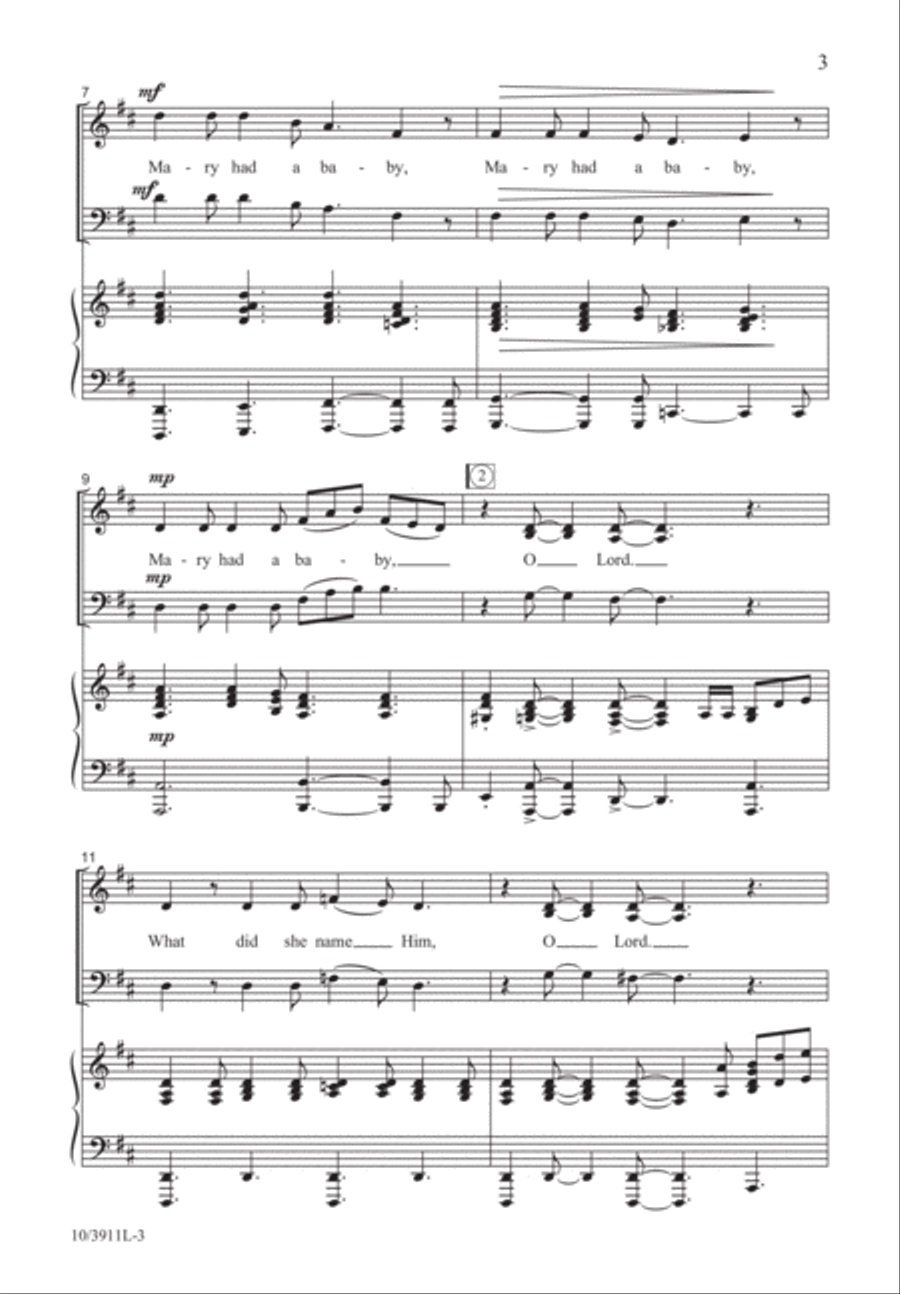 What a Wonderful Child What a Wonderful Child 3-Part scores gallery preview page 3
