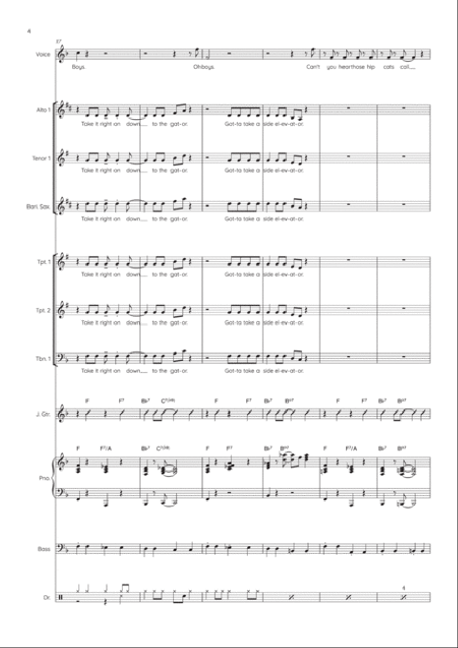 The Jumpin' Jive Jazz Ensemble scores gallery preview page 5