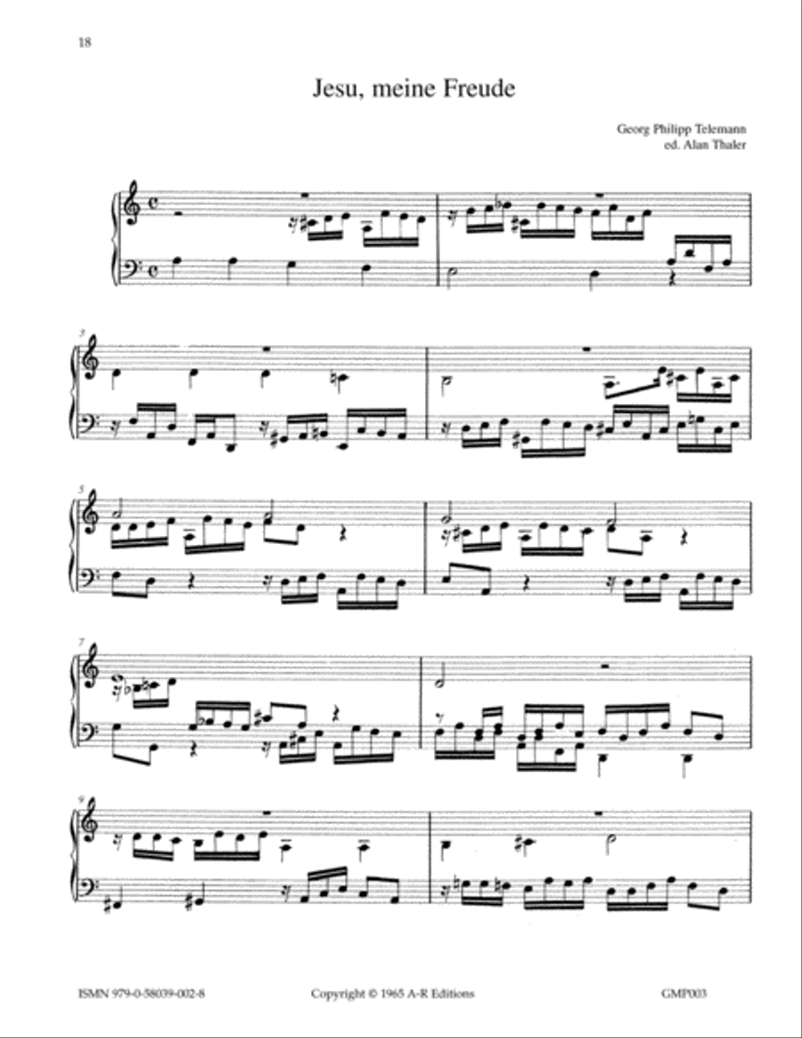 Baroque Organ Music from Central Europe, Germany, and France Organ scores gallery preview page 5