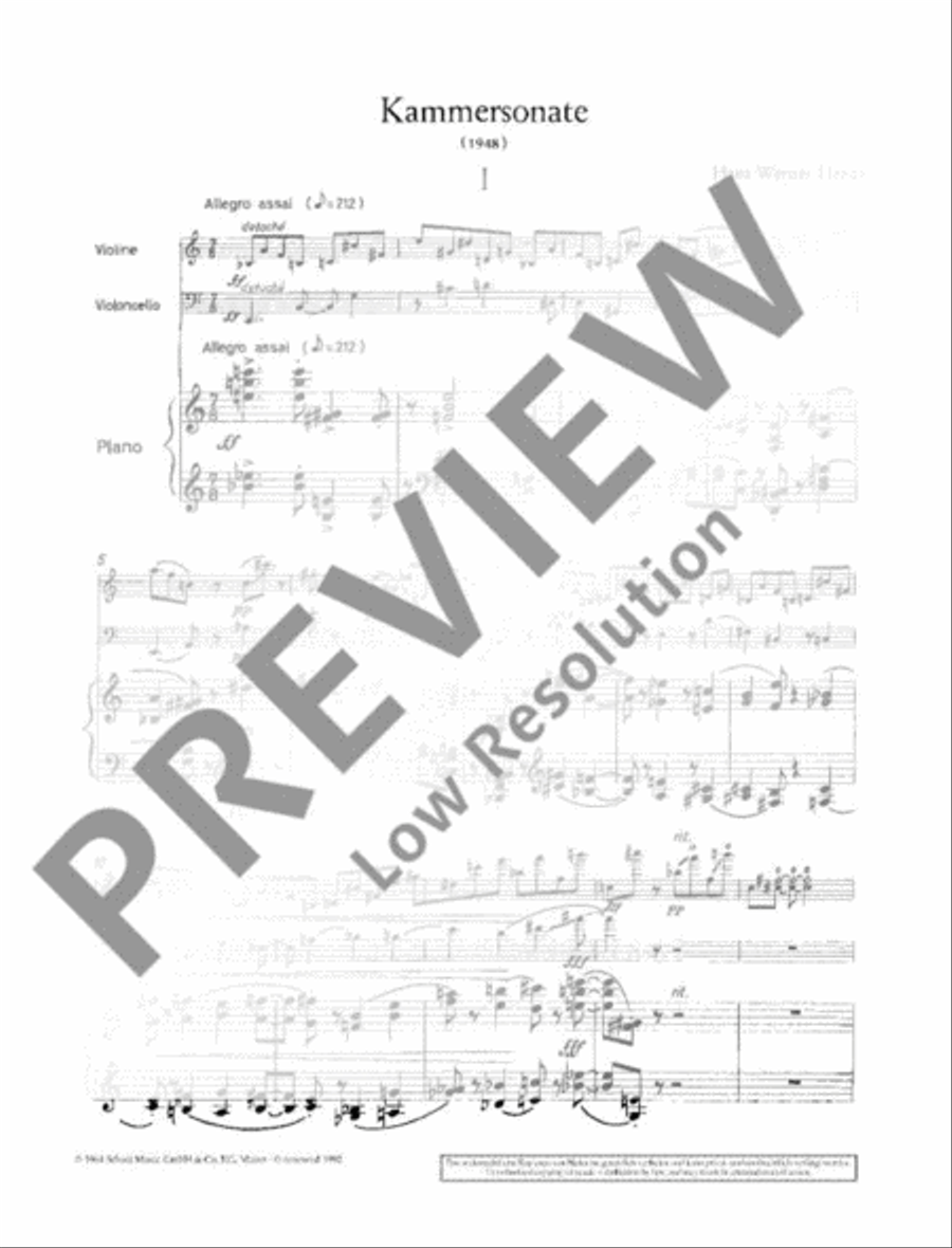Chamber sonata Piano Trio scores gallery preview page 6