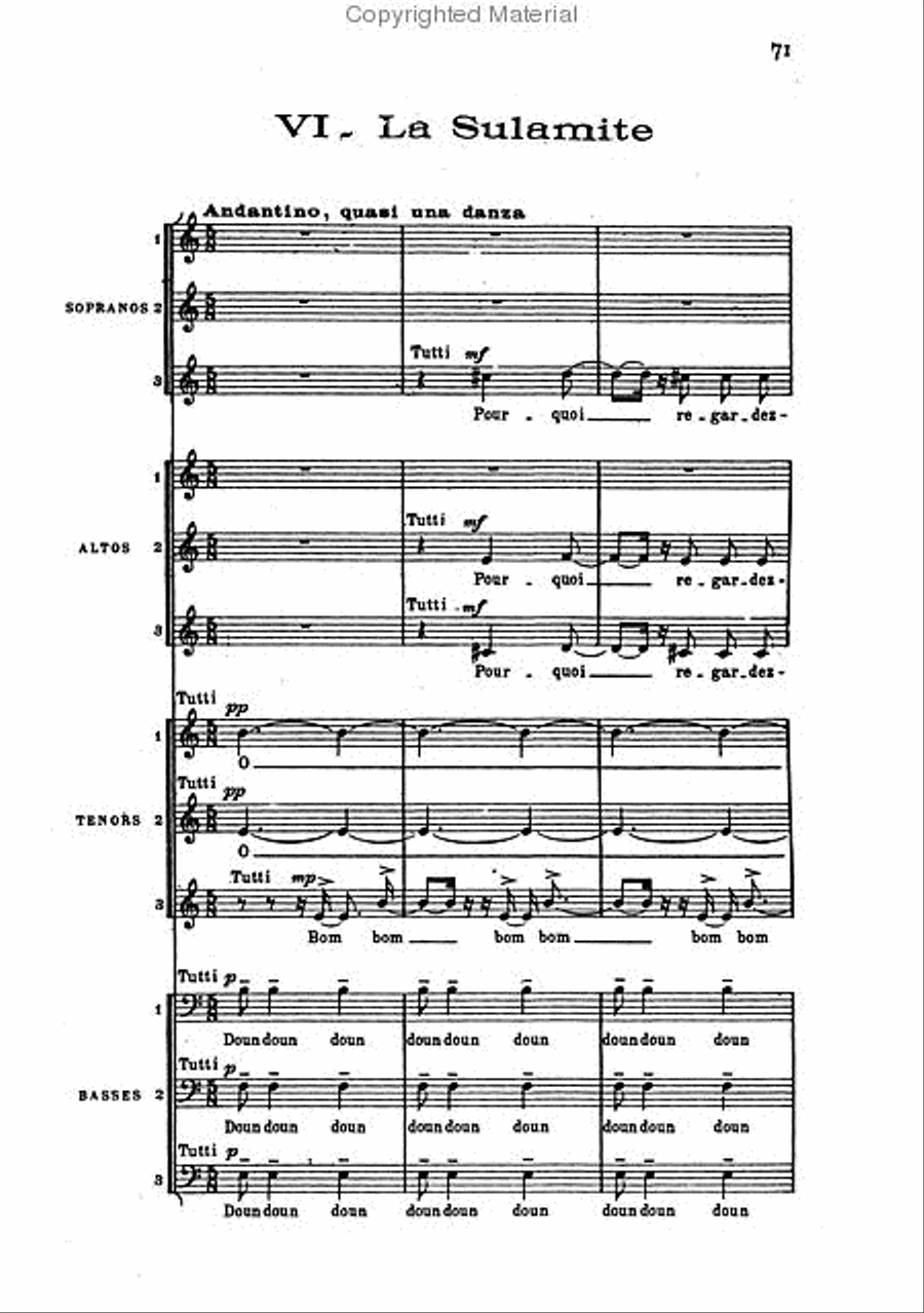 Le Cantique des Cantiques A Cappella scores gallery preview page 4