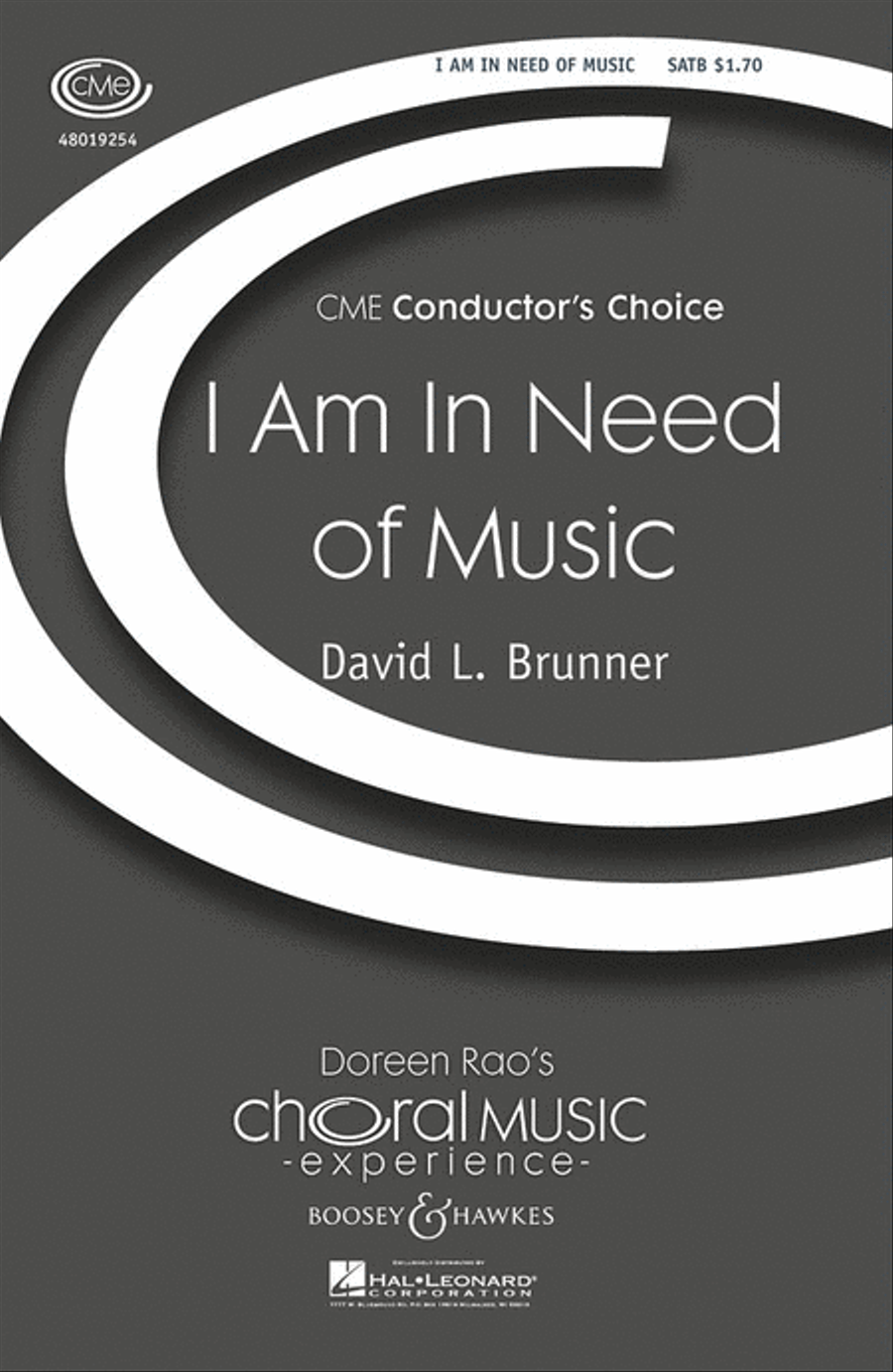 I Am in Need of Music 4-Part scores gallery preview page 1