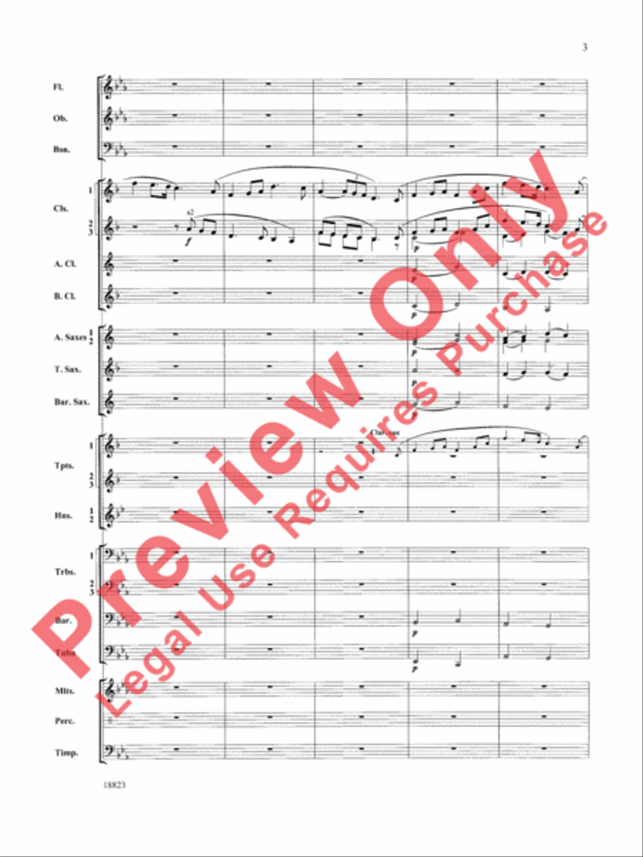 An Irish Ayre for Winds Concert Band scores gallery preview page 4