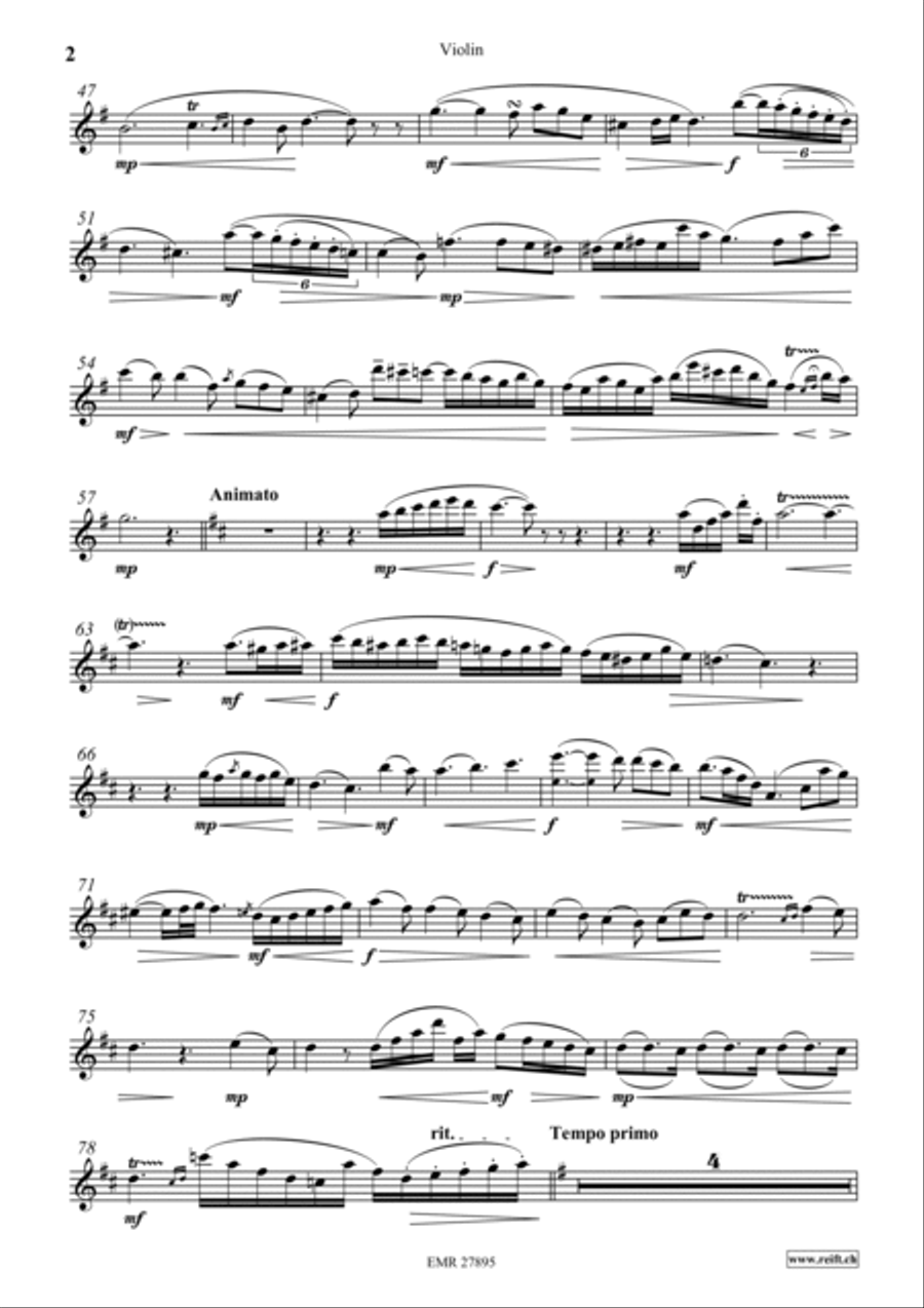 Notturno Notturno Violin scores gallery preview page 3