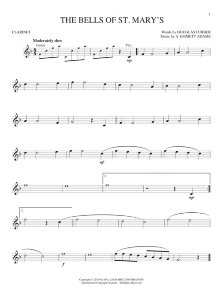 Irish Favorites Clarinet Solo scores gallery preview page 4