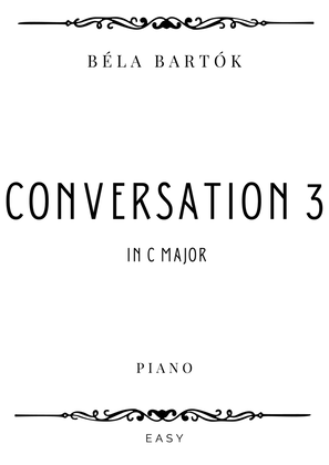 Book cover for Bartok - Conversation 3 in C Major- Easy