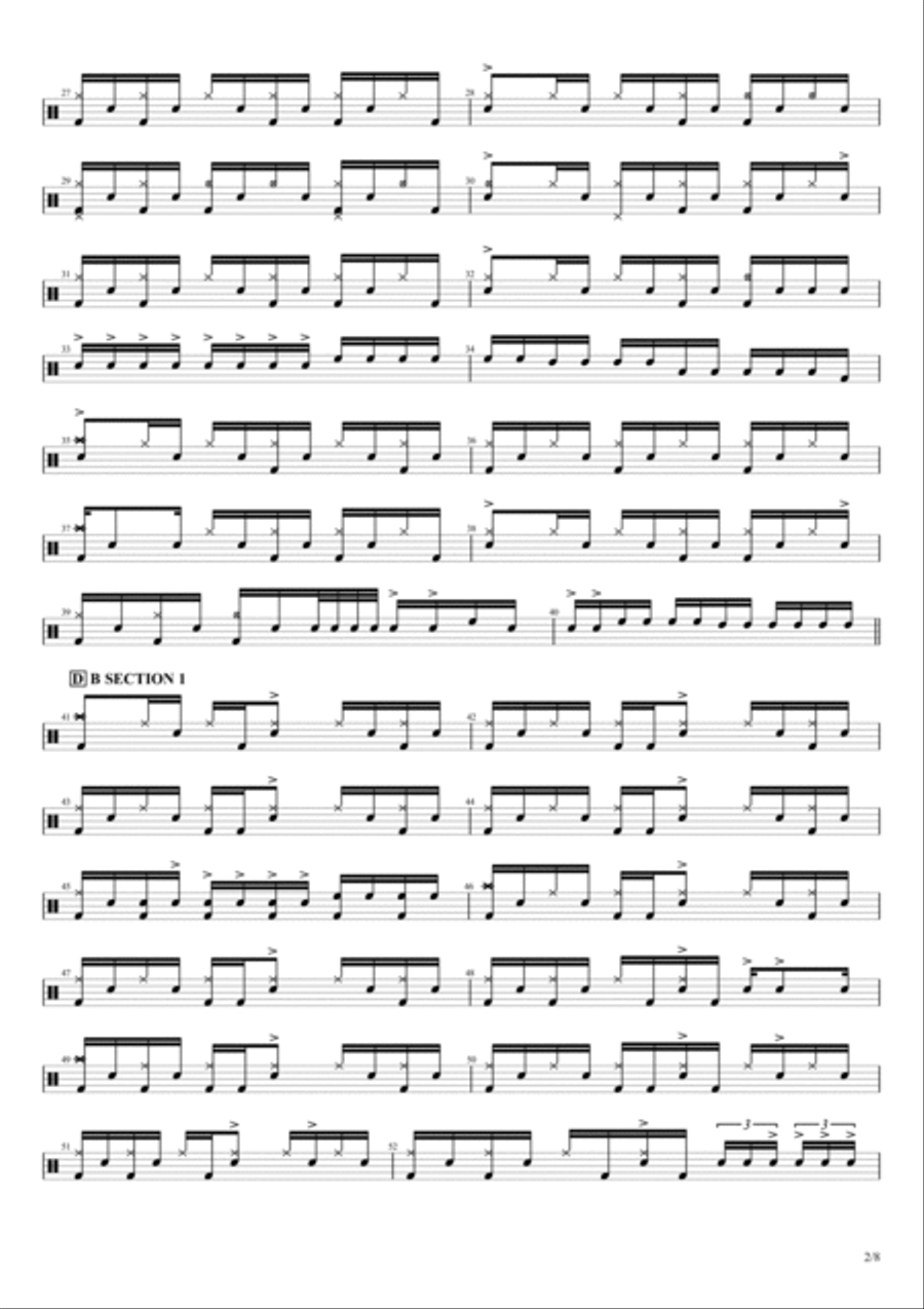 Oblivion Drum Set scores gallery preview page 2