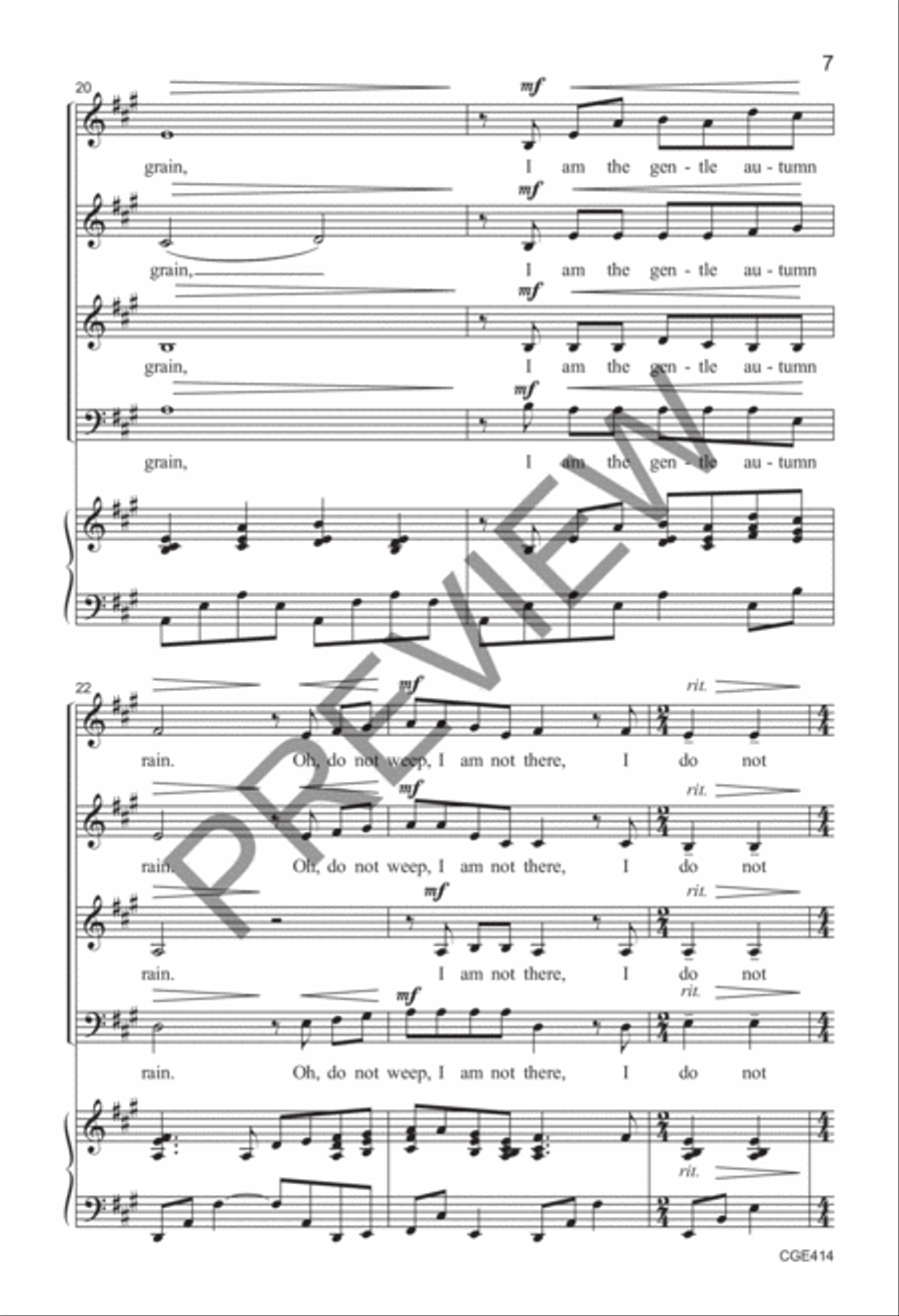 Do Not Stand and Weep (SSAB)B SSA scores gallery preview page 6
