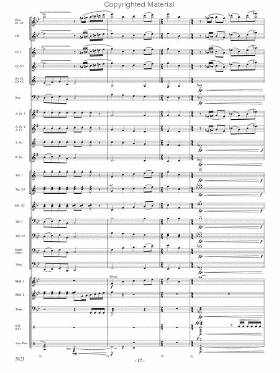 Rise of the Firebird Concert Band scores gallery preview page 16