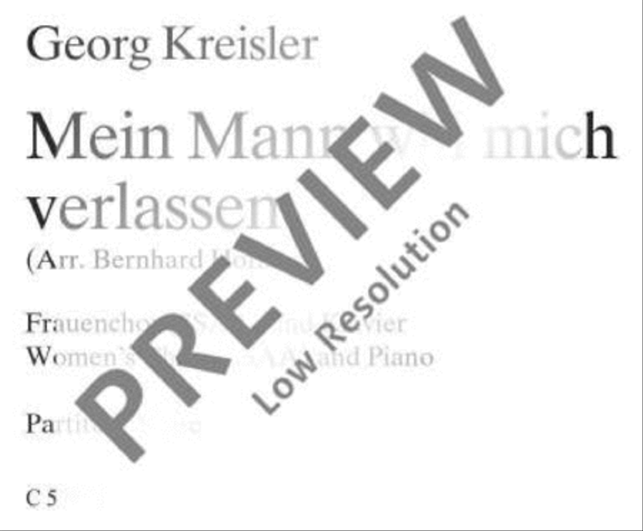 Mein Mann will mich verlassen SSAA scores gallery preview page 2