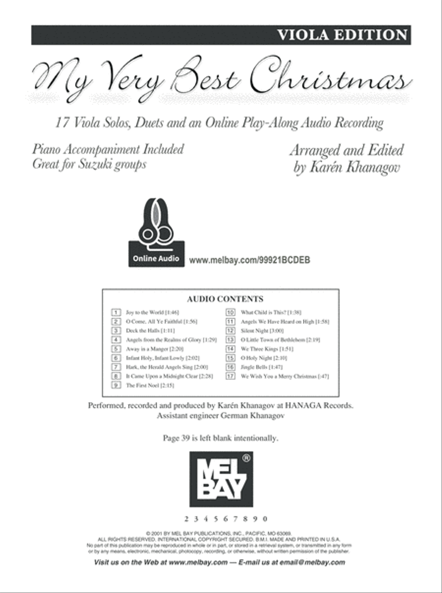 My Very Best Christmas, Viola Edition String Duet scores gallery preview page 2