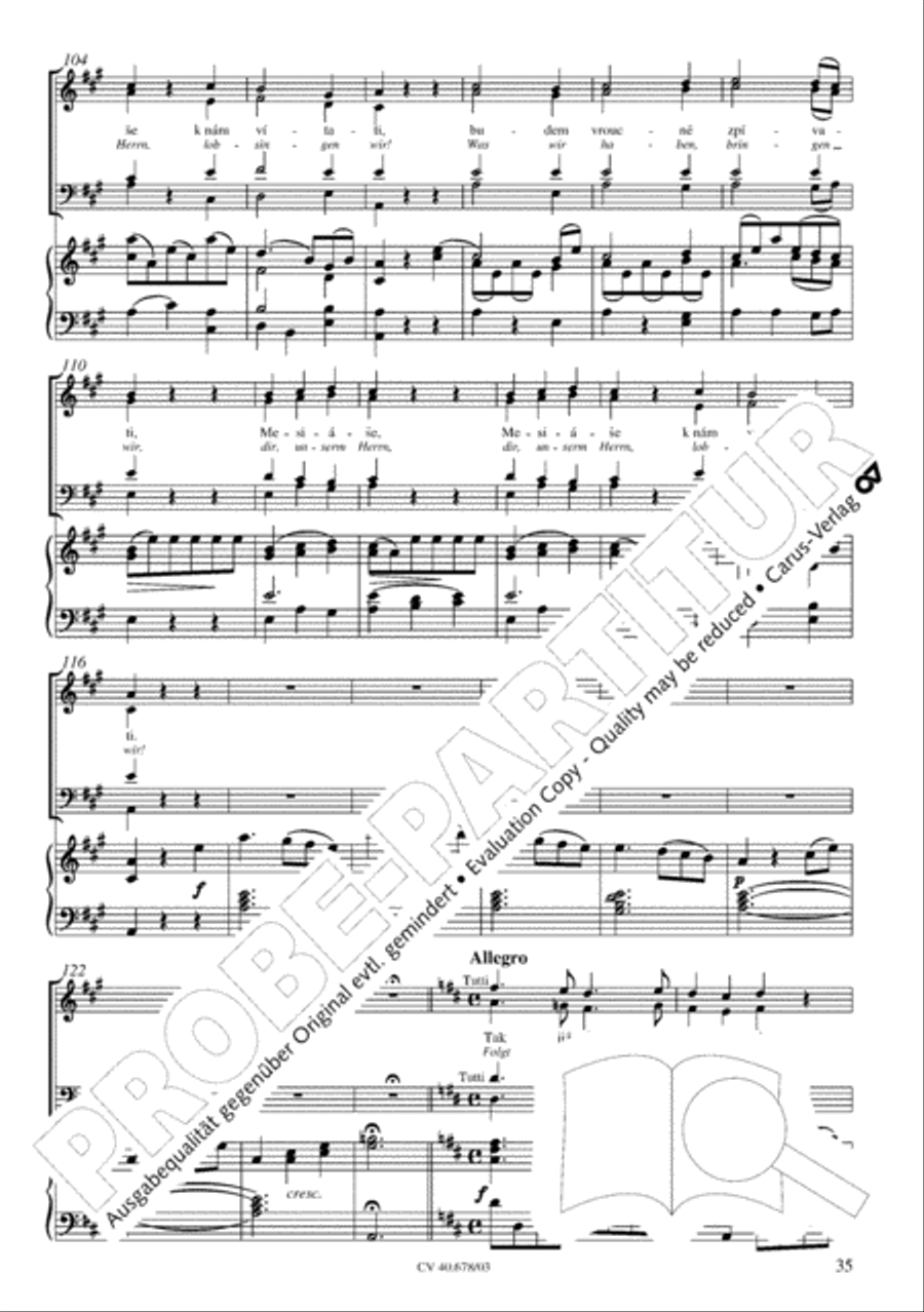 Missa pastoralis bohemica 4-Part scores gallery preview page 36