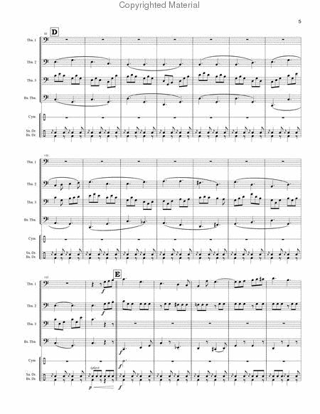 Seventy-Six Trombones (trombone quartet) by Meredith Willson Trombone Quartet - Sheet Music