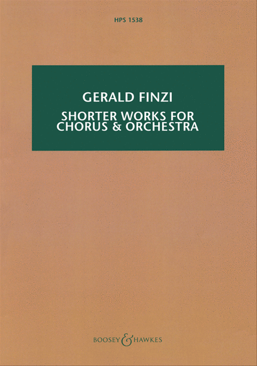 Shorter Works for Orchestra and Chorus Choir scores gallery preview page 1