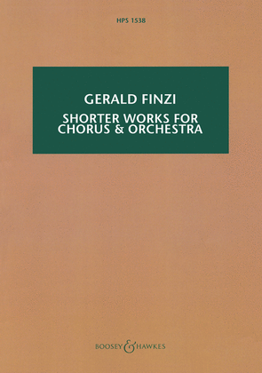 Book cover for Shorter Works for Orchestra and Chorus