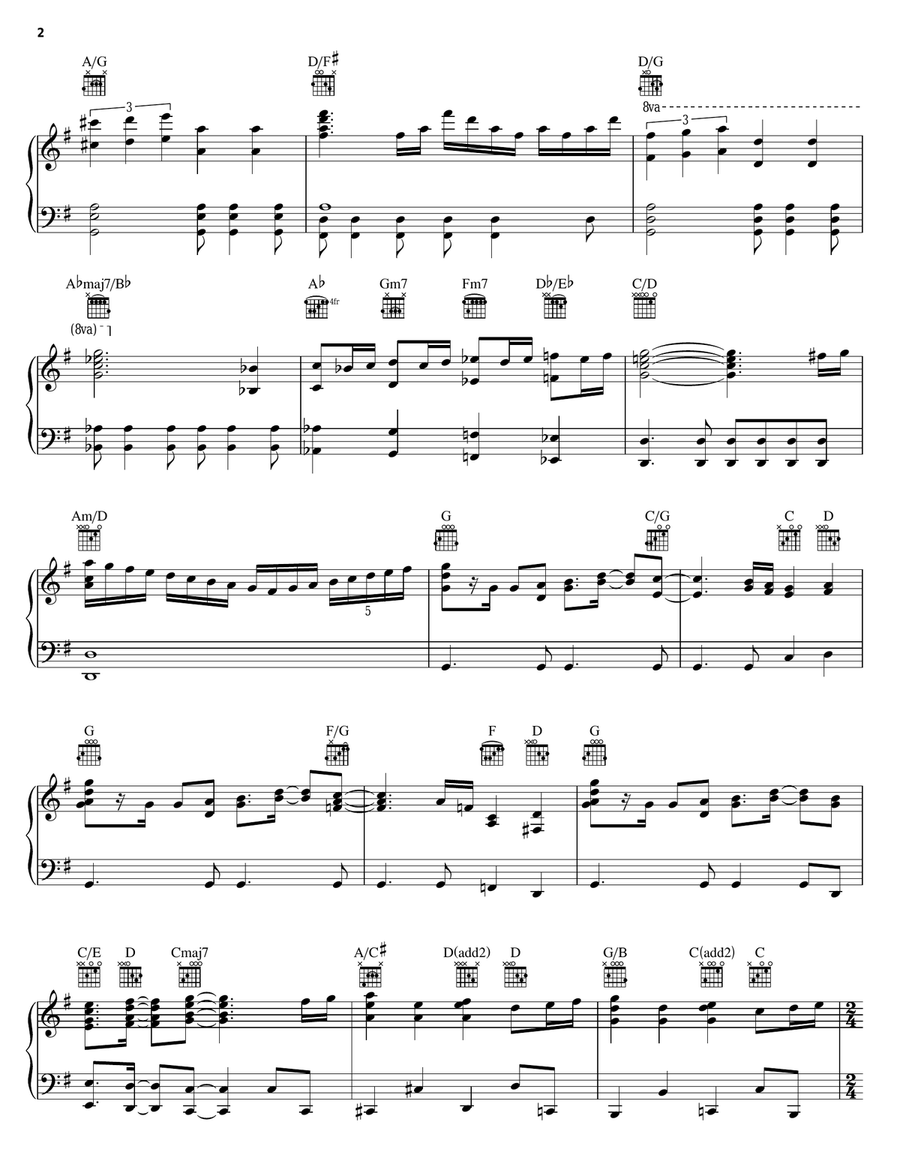 Fantasmic! Fantasmic! Piano, Vocal, Guitar scores gallery preview page 2