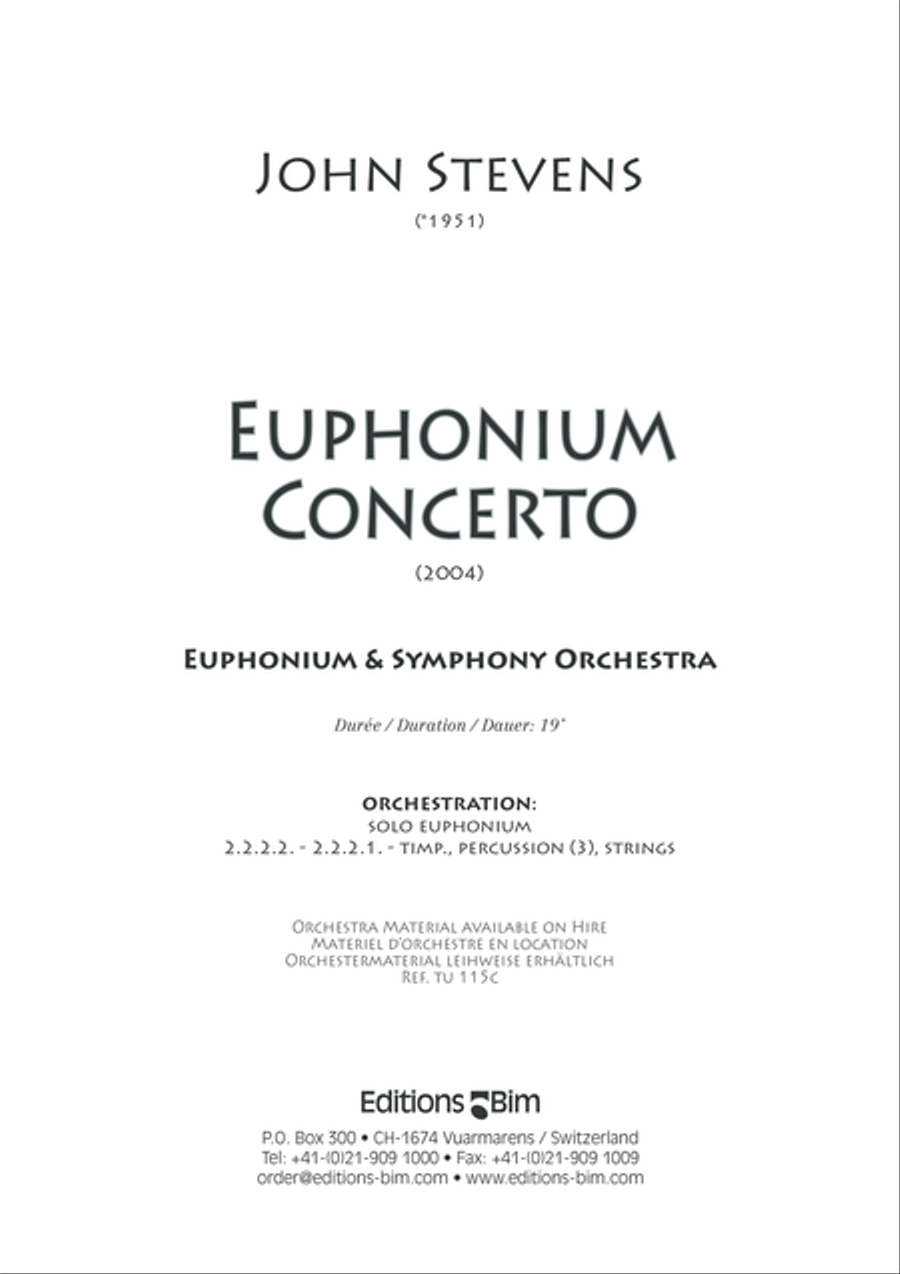 Euphonium Concerto Full Orchestra scores gallery preview page 3