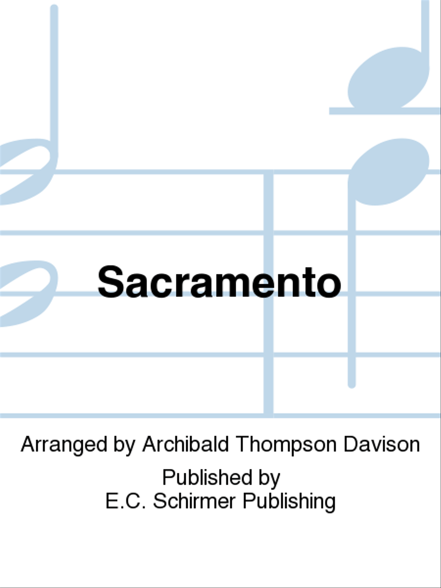 Sacramento Sacramento 4-Part scores gallery preview page 1