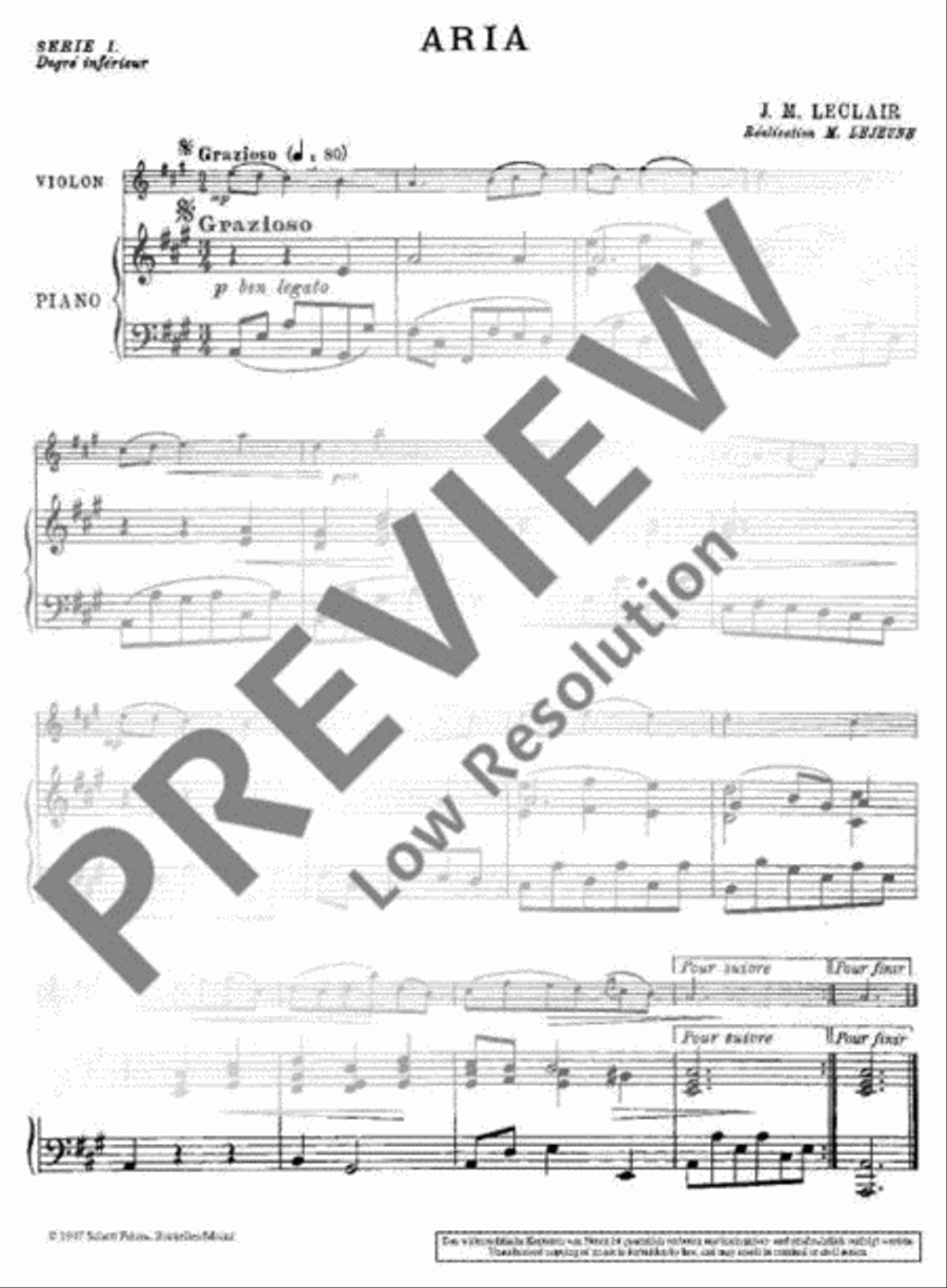 Aria/Gigue Aria/Gigue Violin Solo scores gallery preview page 4