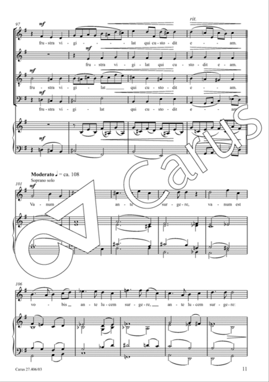 Nisi Dominus 4-Part scores gallery preview page 12