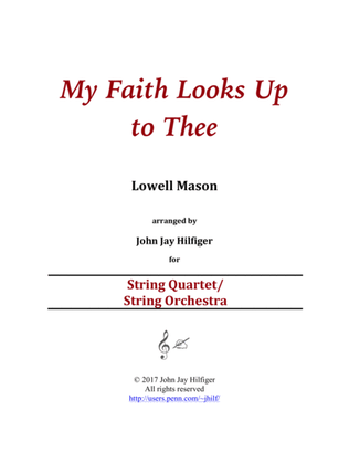 Book cover for My Faith Looks Up to Thee for Strings
