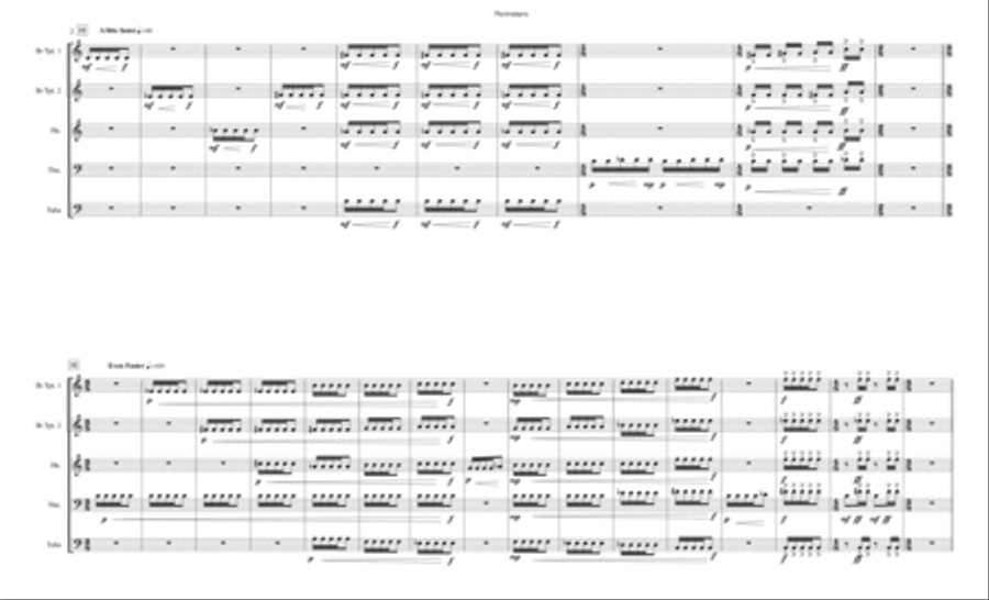 Perimeters Perimeters Brass Ensemble scores gallery preview page 3